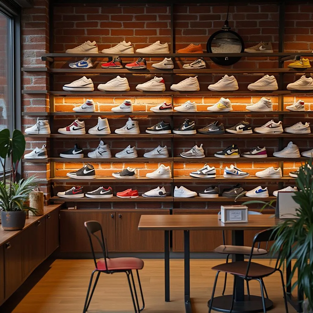 Interior de la tienda de zapatillas ephyraesnoa en Valencia